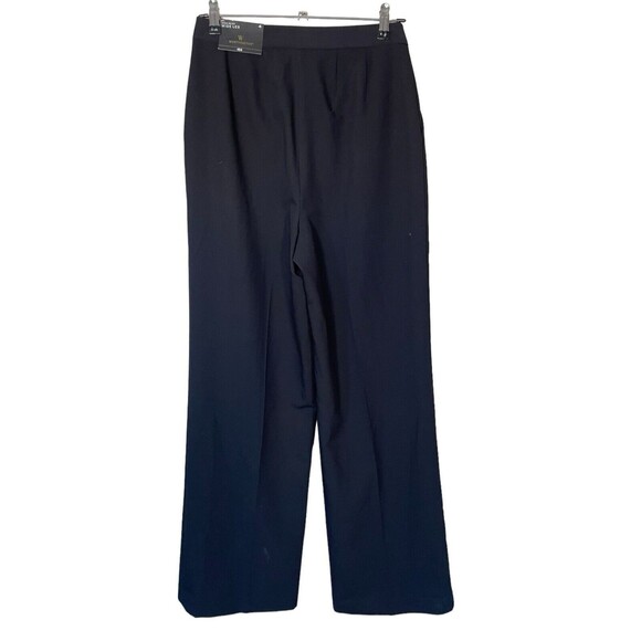 Worthington High Waist Wide Leg Trouser Pants Womens Size 4 Black Career Wear - Picture 2 of 12